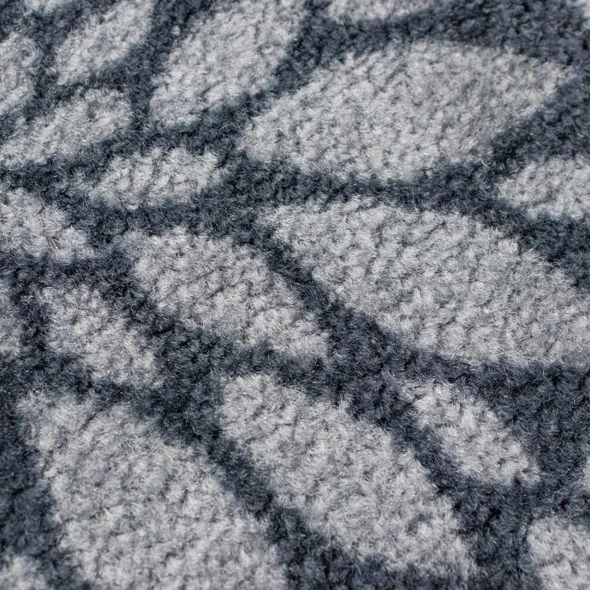 Machine Washable Mega Mat Doormat and Runner - Flowers - Grey – image 4