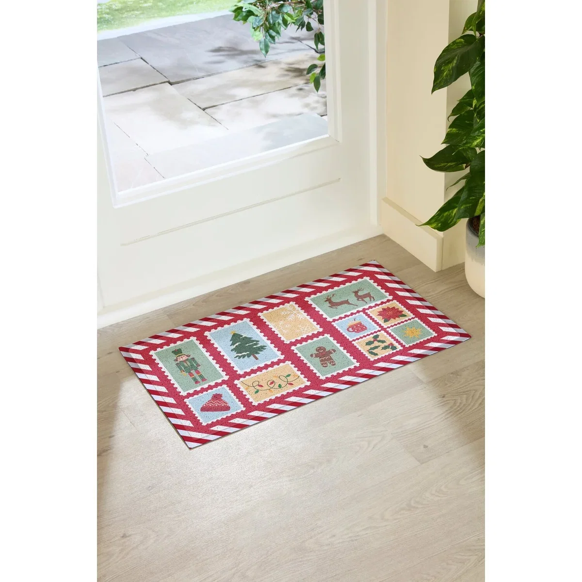 Winter Stamps Doormat - Red – image 3