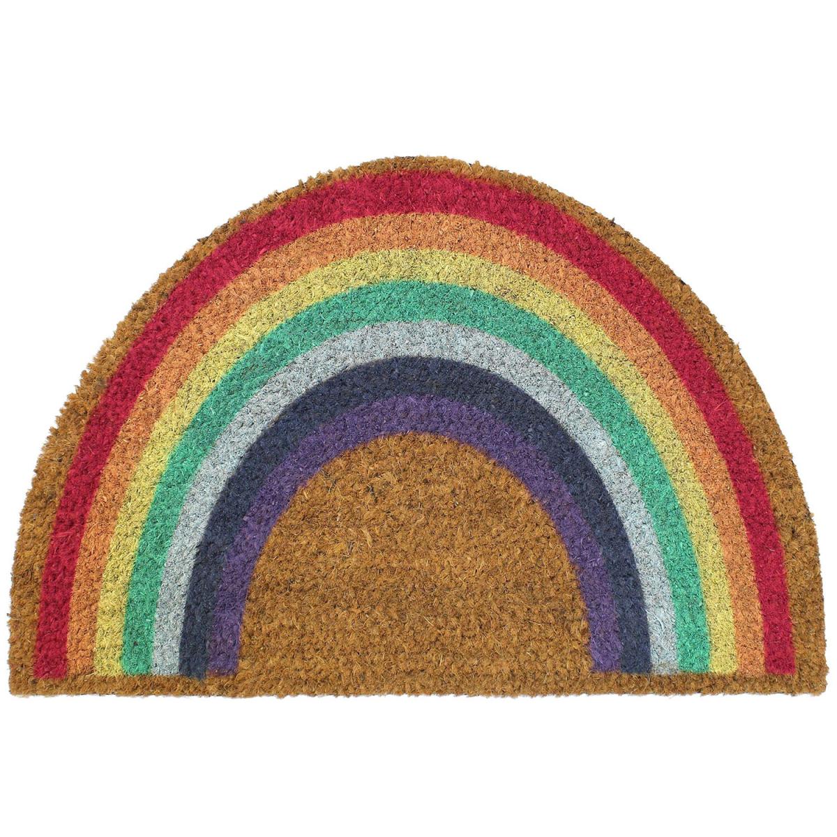 Rainbow PVC Coir Doormat – image 2