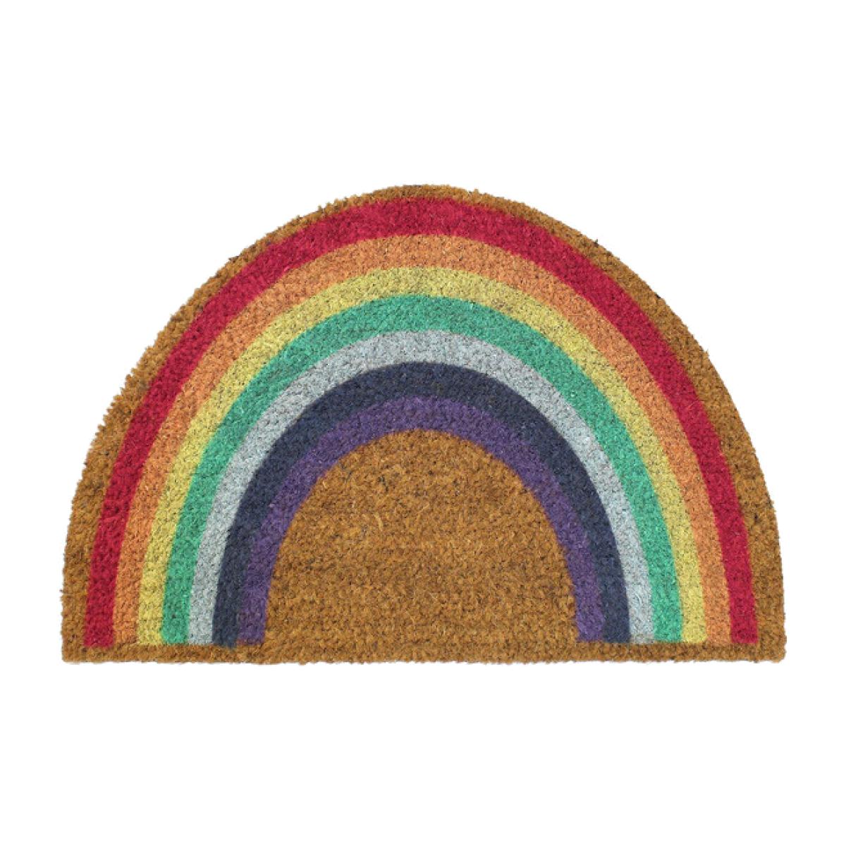 Rainbow PVC Coir Doormat – image 1