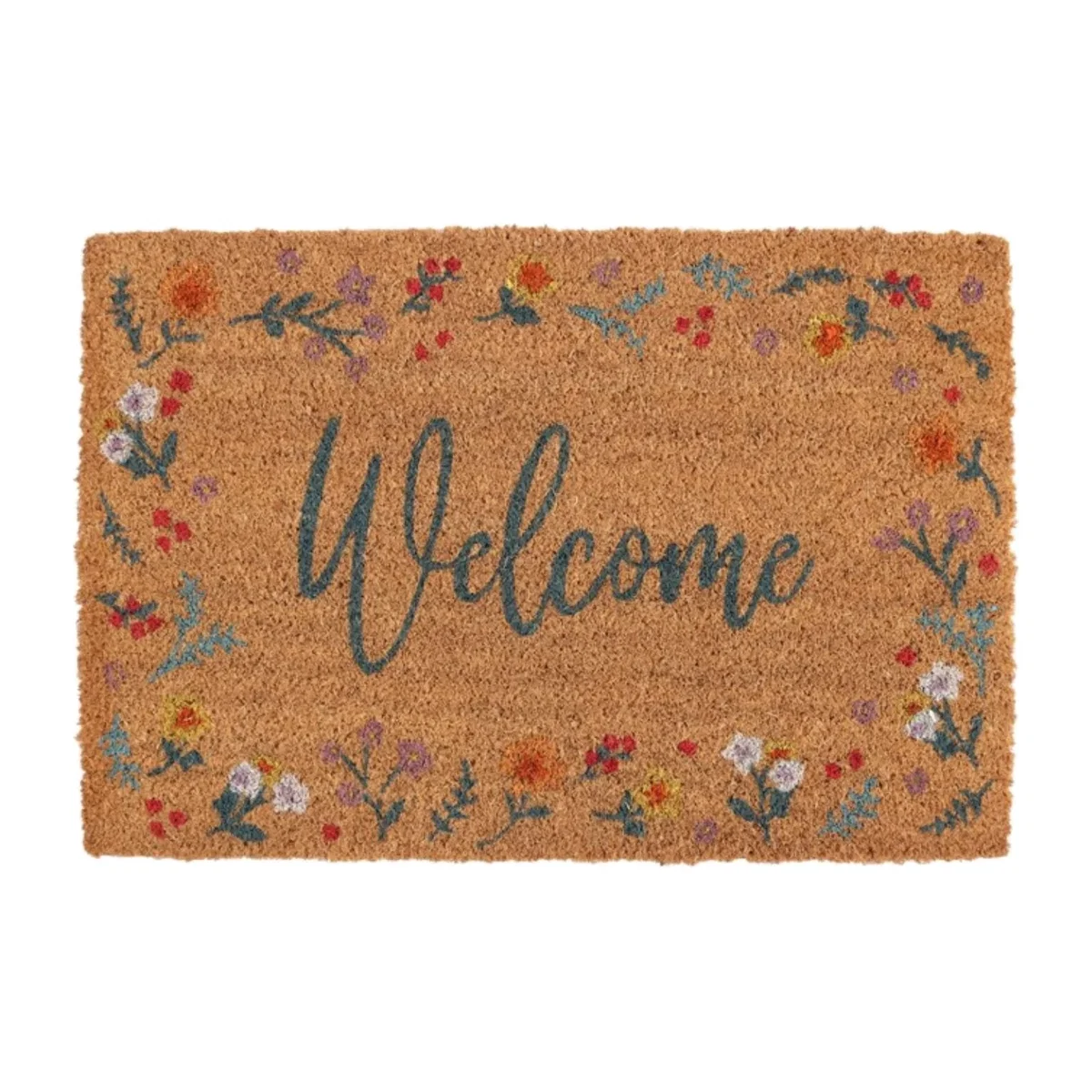 Natural Botanical Coir Doormat Welcome Guests Indoors - Brown – image 1