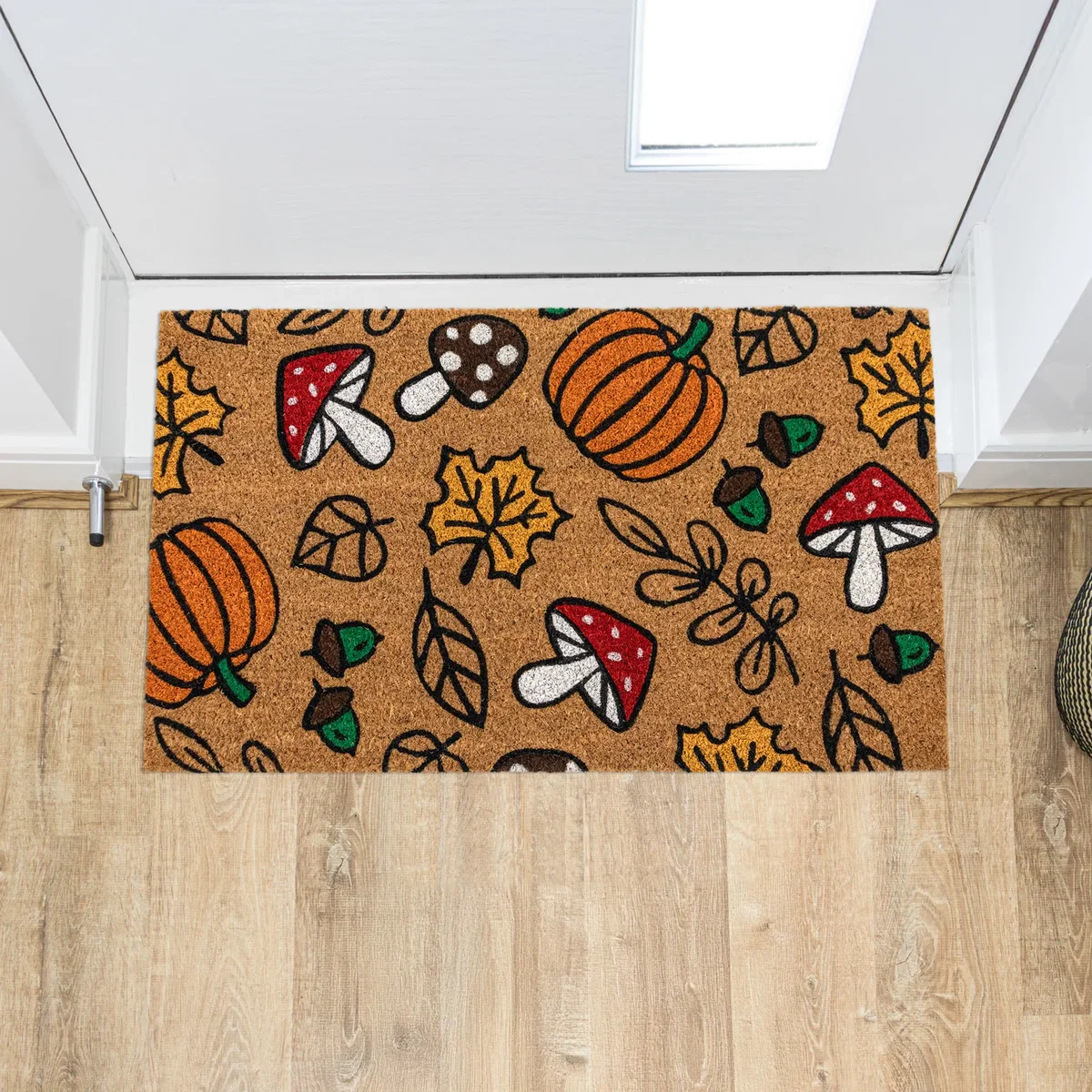 Coir Entrance Doormat with Latex Backing - Autumn - Brown – image 1