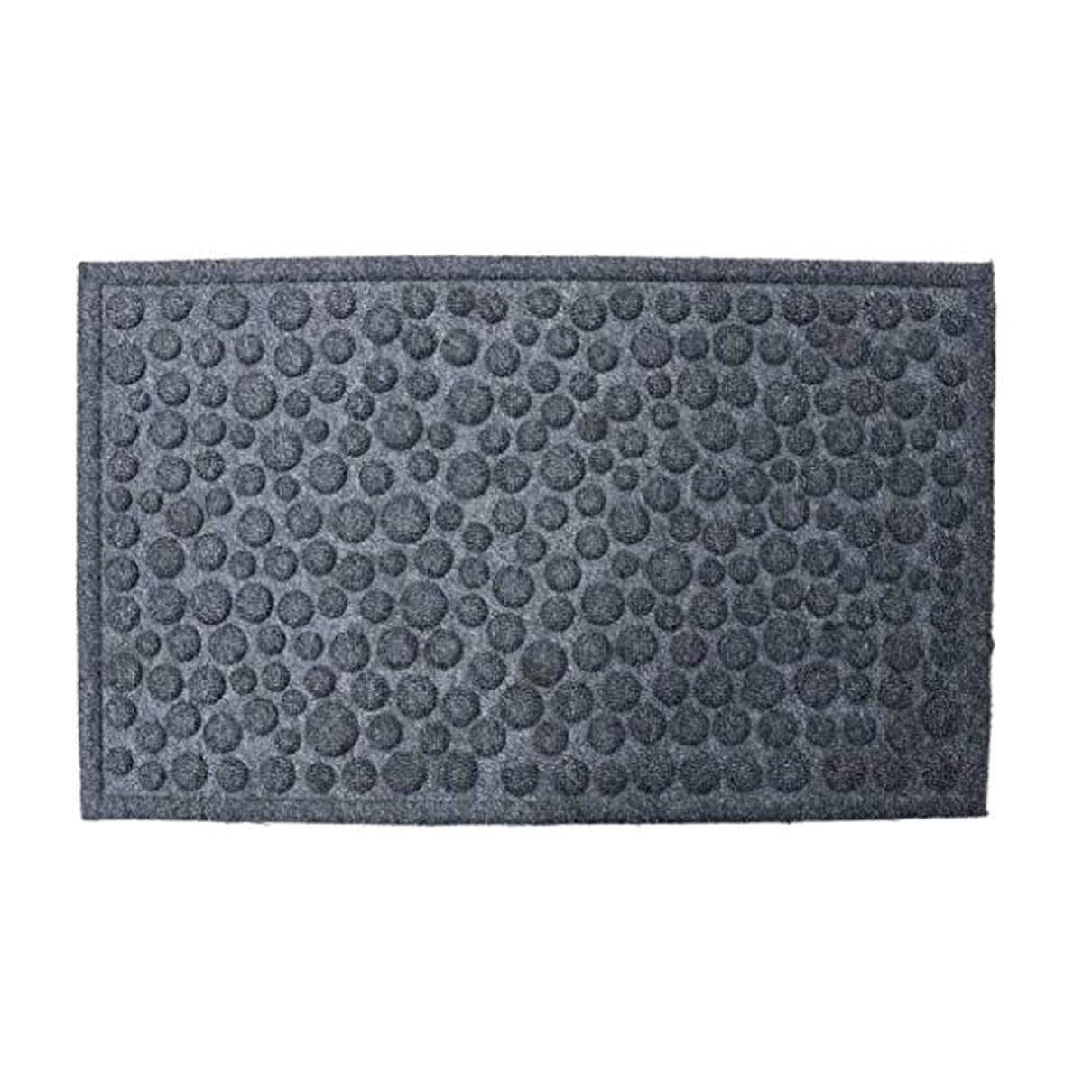Millbrook Door Mat Rubber Backed Fossil Grey 45 x 75 cm - Grey