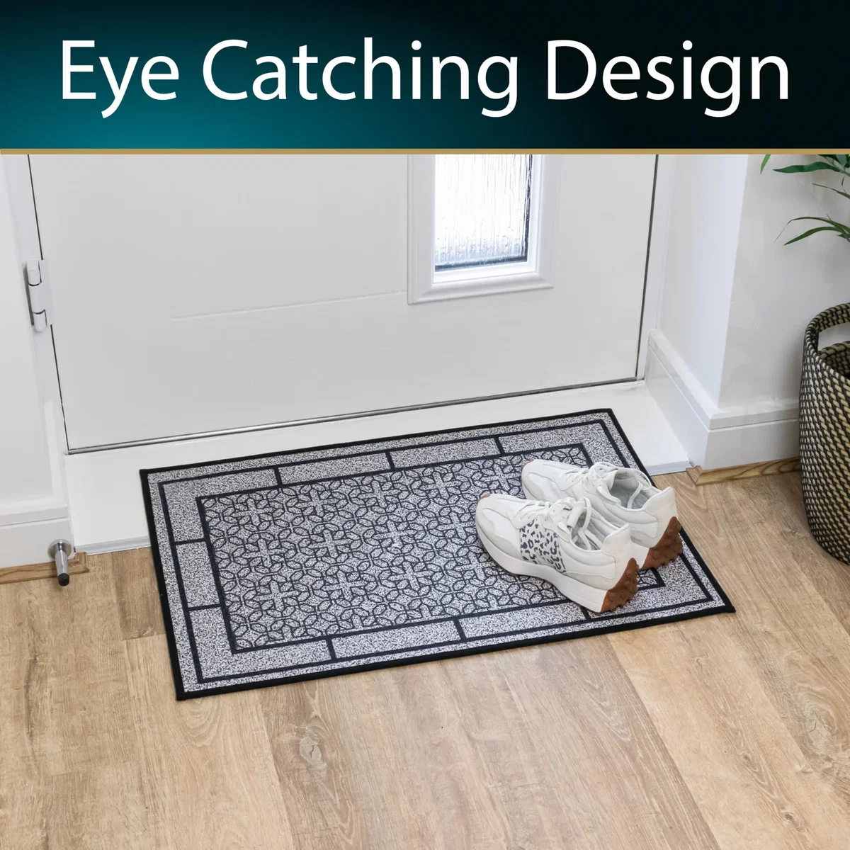 JVL Avanti Machine Washable Entrance Doormat and Runner Set - Grey – image 11