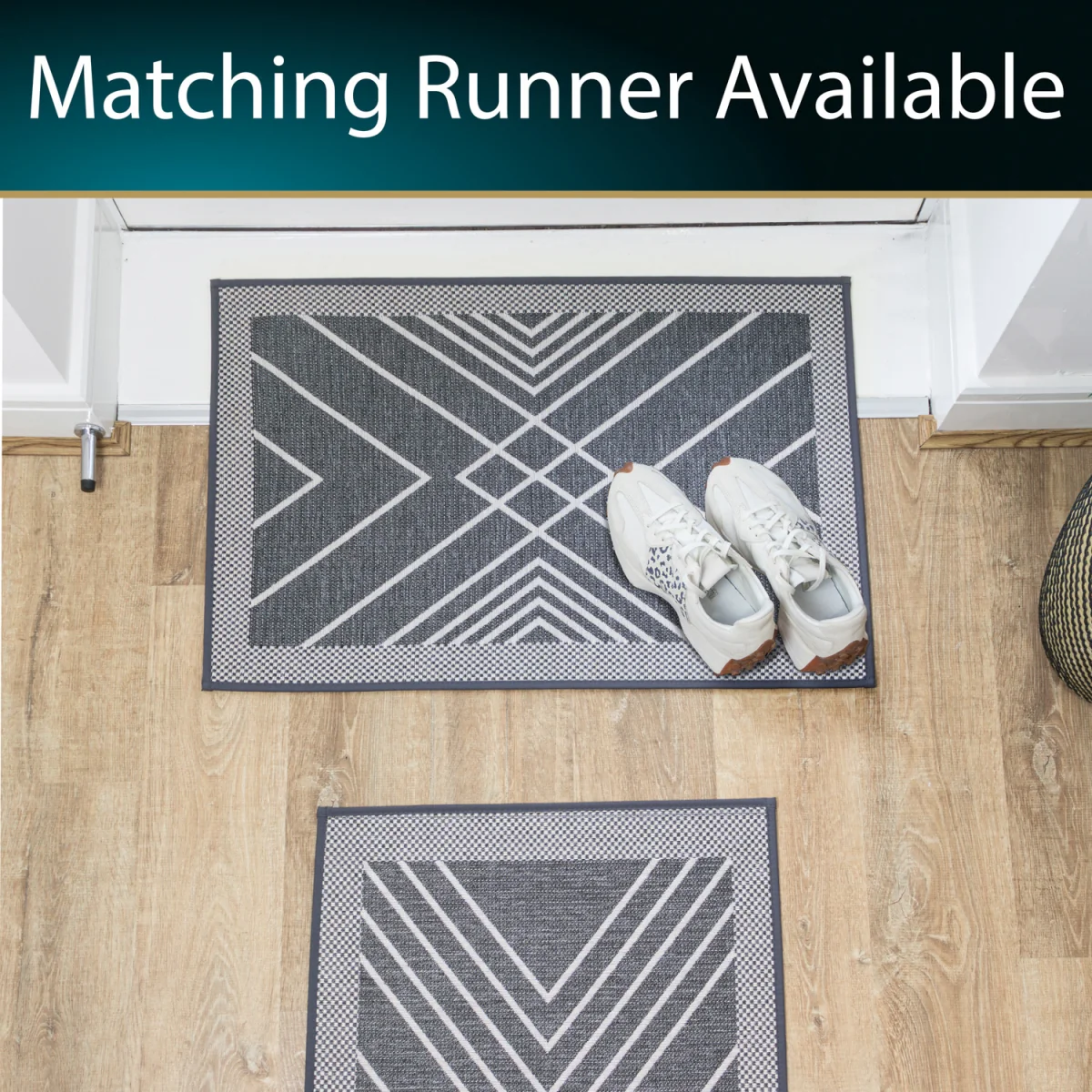 Expression Machine Washable Entrance Doormat - Grey – image 4