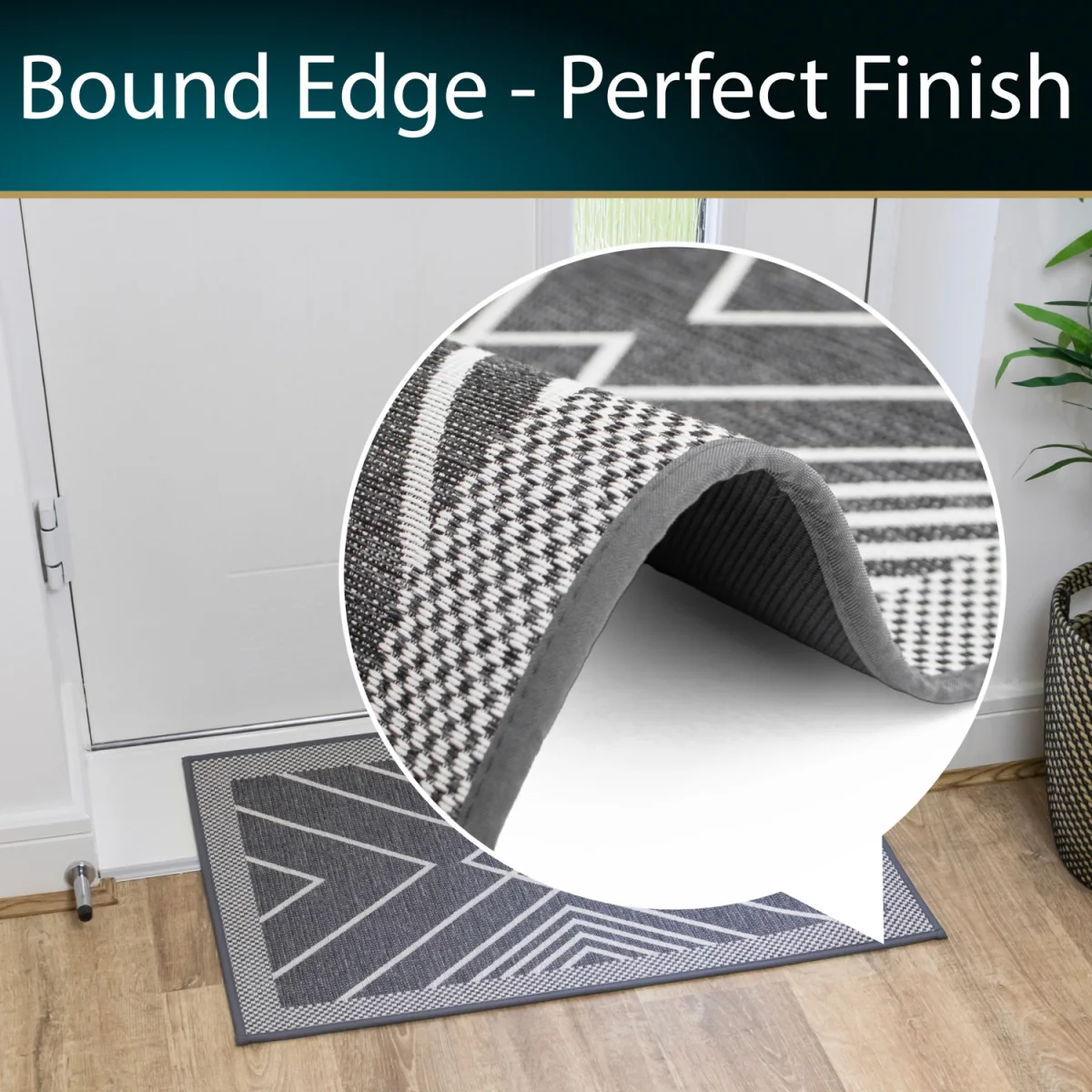 Expression Machine Washable Entrance Doormat - Grey – image 6