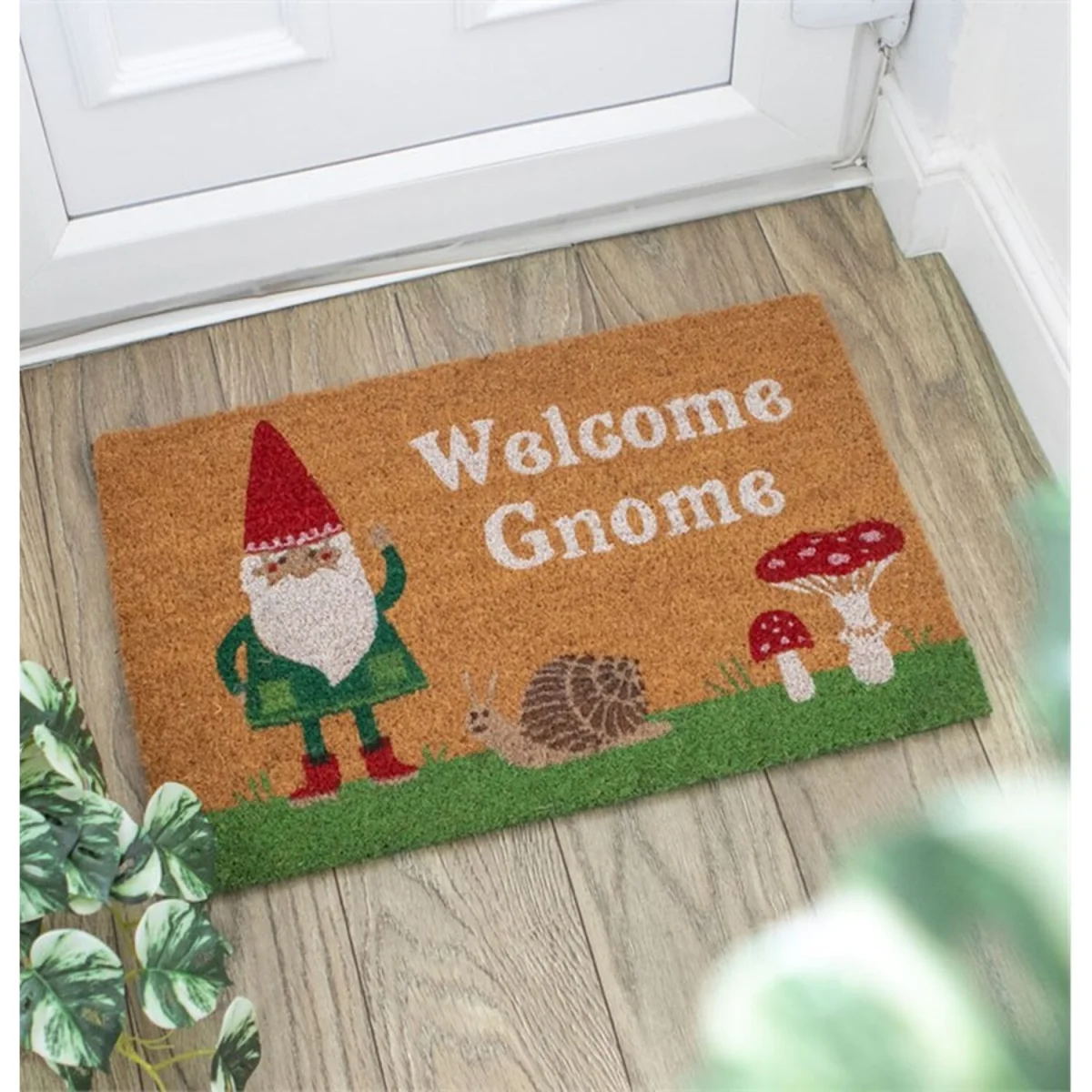 Welcome Gnome Doormat - Brown – image 2