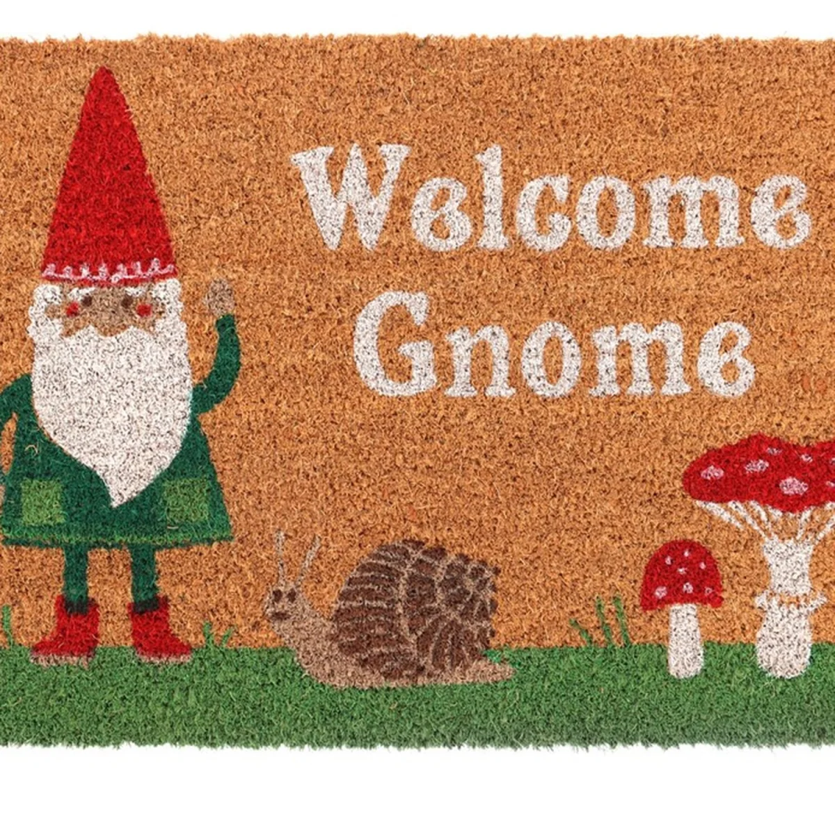 Welcome Gnome Doormat - Brown – image 3