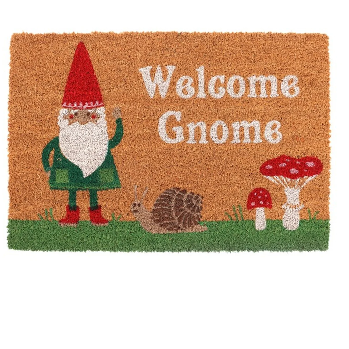 Welcome Gnome Doormat - Brown – image 4