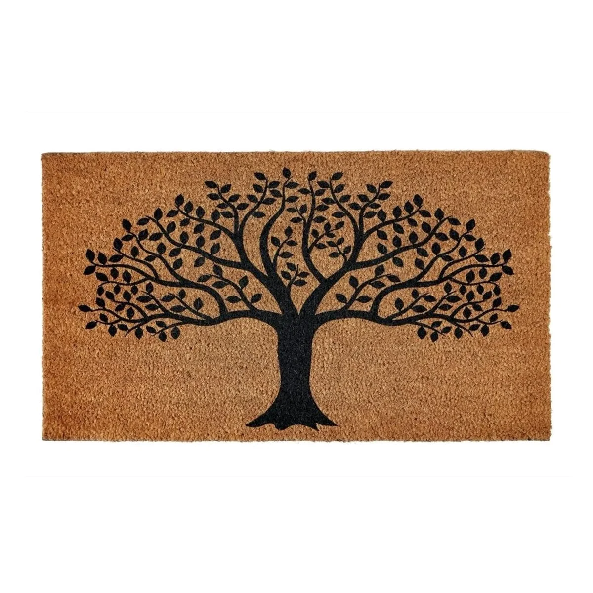 Groundsman Tree Of Life Door Mat - Brown/Black