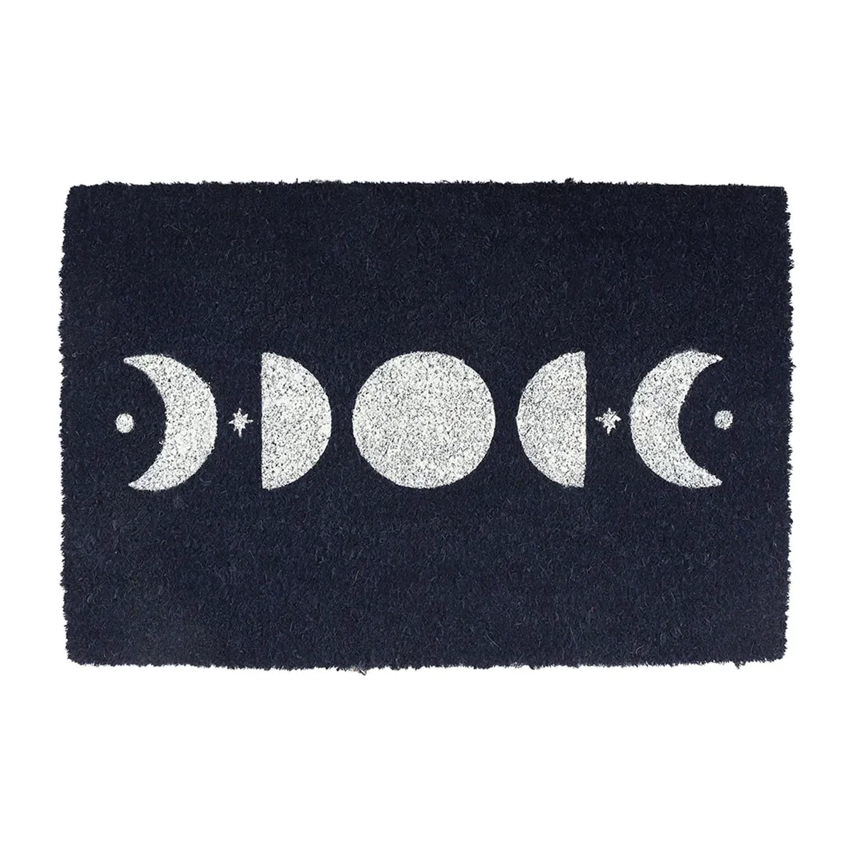 Something Different Moon Phases Door Mat - Dark Blue