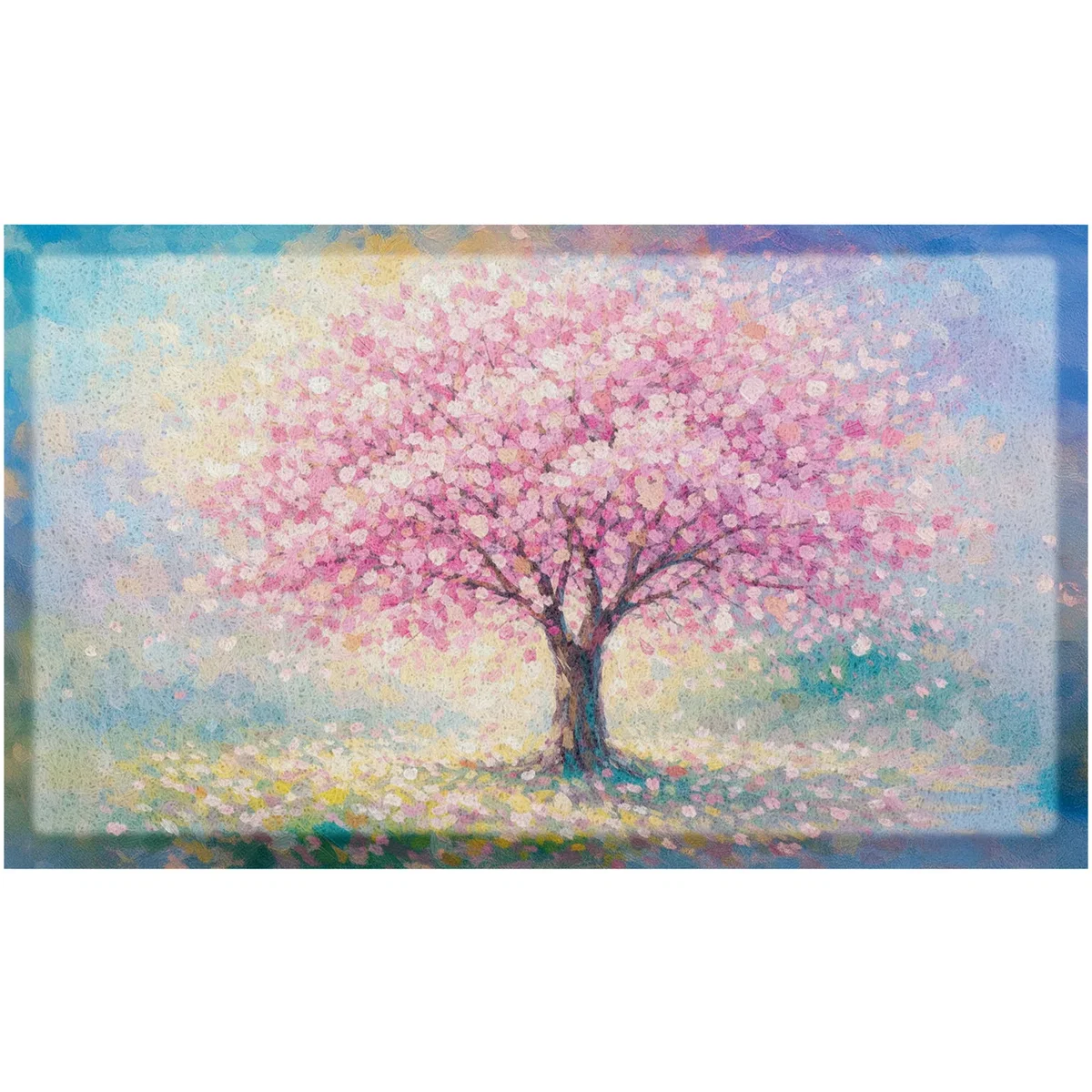 Blossom Tree Indoor Outdoor Doormat - Blue – image 2