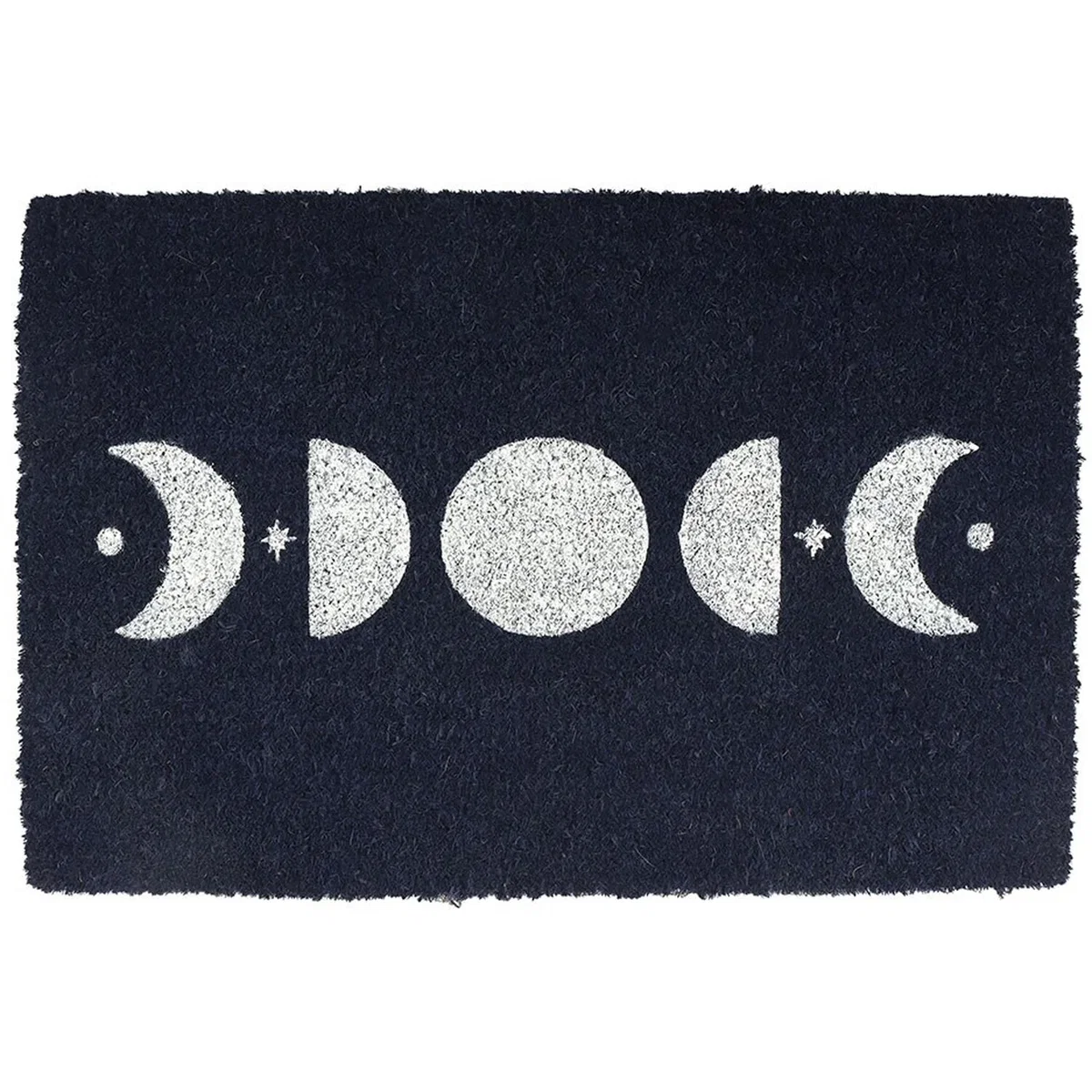 Dark Blue Moon Phase Coir Doormat - Dark Blue – image 2