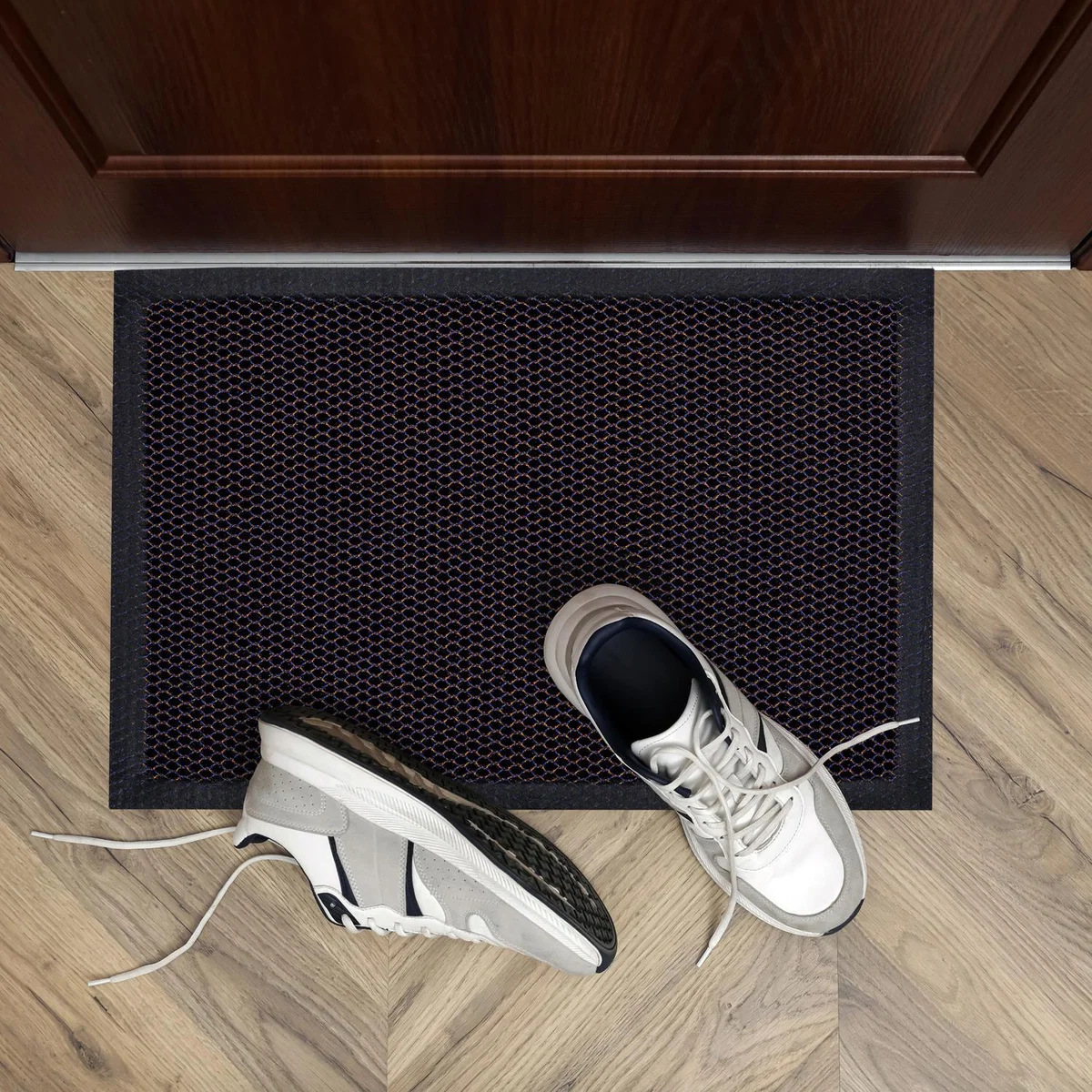 Doortex Meshmat Entrance Door Mats - Blue and Orange / 120 x 80 x 2cm