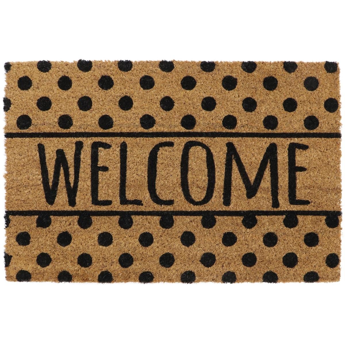 JVL Eco-Friendly Welcome Spots Door Mat - Brown – image 2