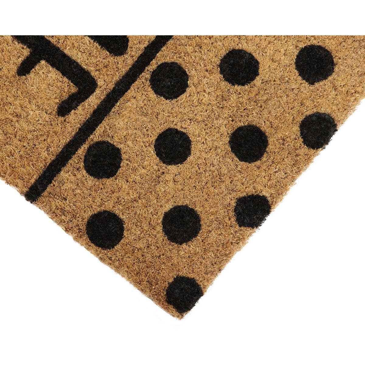 JVL Eco-Friendly Welcome Spots Door Mat - Brown – image 3