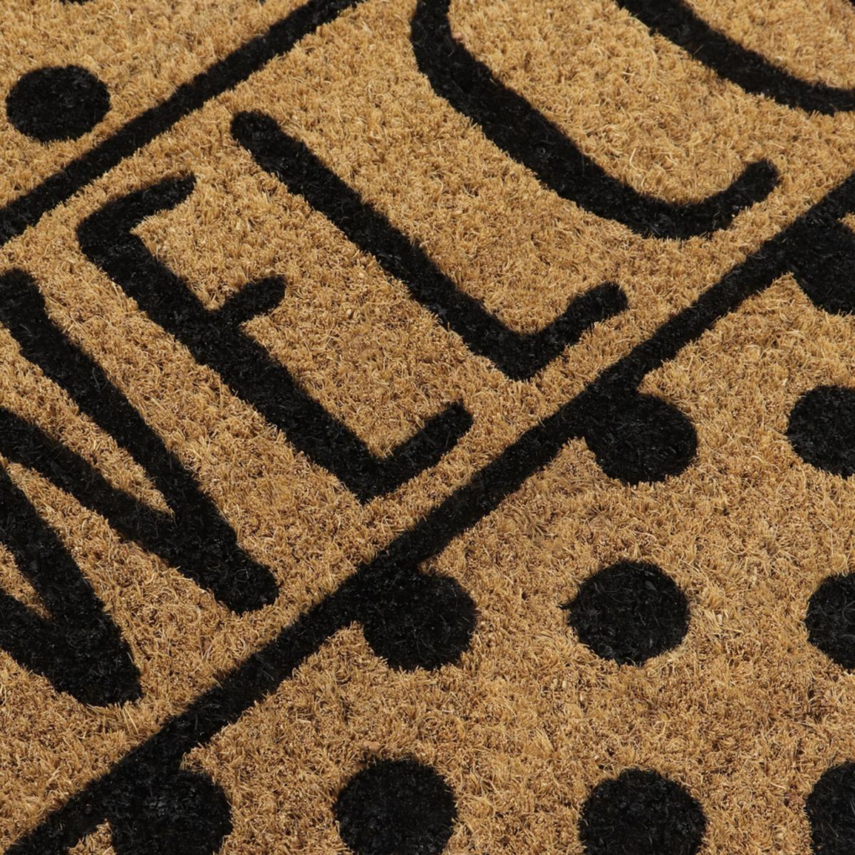 JVL Eco-Friendly Welcome Spots Door Mat - Brown – image 4