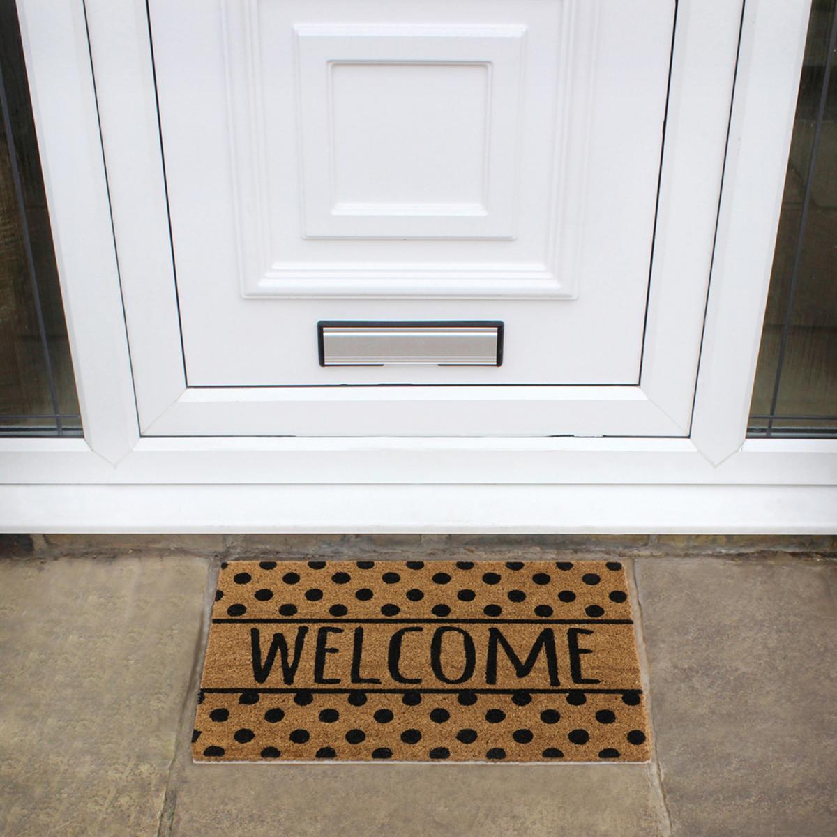 JVL Eco-Friendly Welcome Spots Door Mat - Brown – image 6