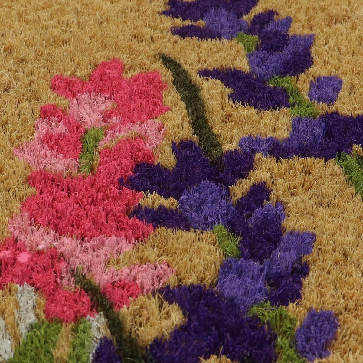 Latex Backed Lavender Coir Door Mat - Purple – image 4