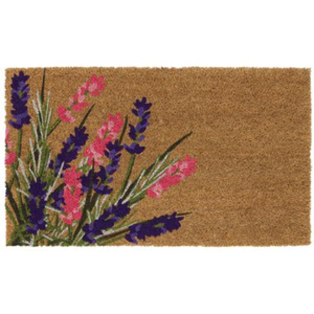 Latex Backed Lavender Coir Door Mat - Purple – image 6