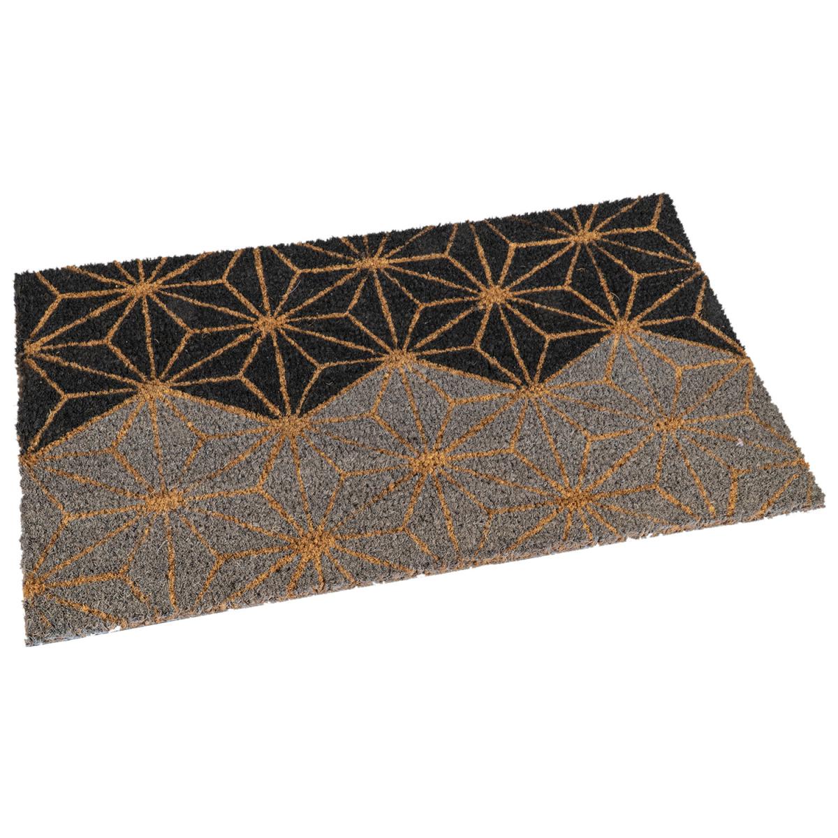 PVC Backed Geometric Coir Mat – image 2