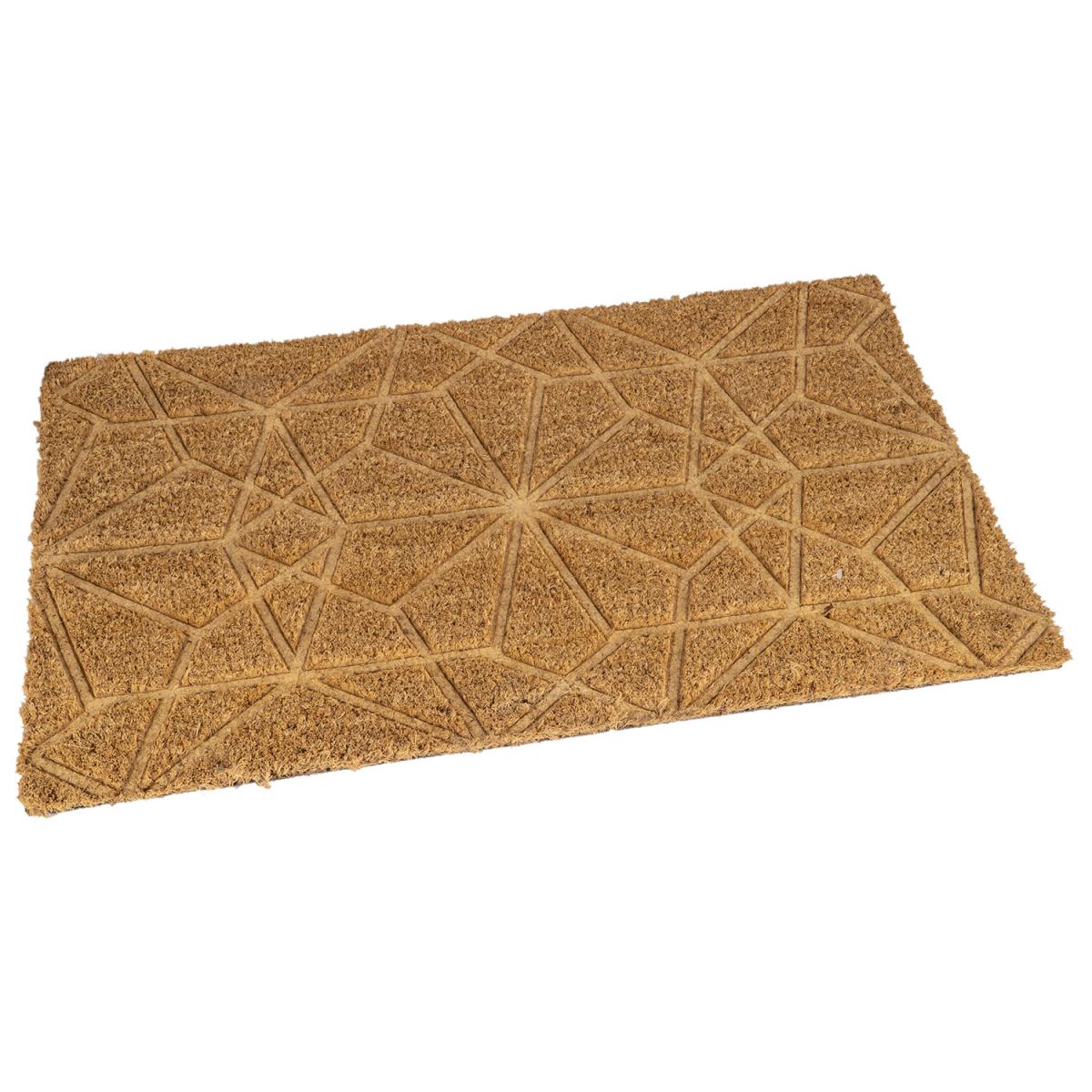 PVC Backed Geometric Coir Mat – image 3