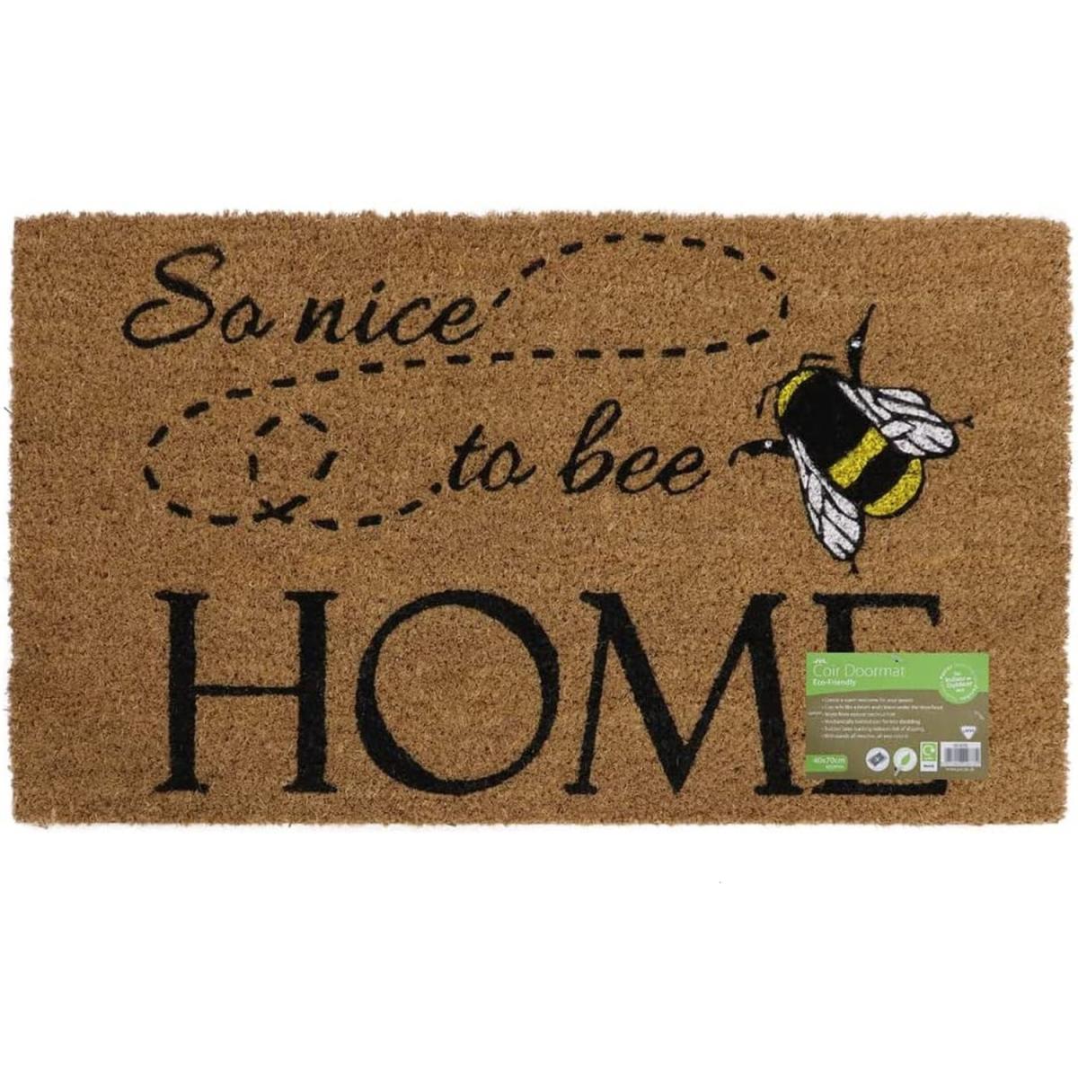 Nice To Bee Home Coir Doormat - Natural – image 2
