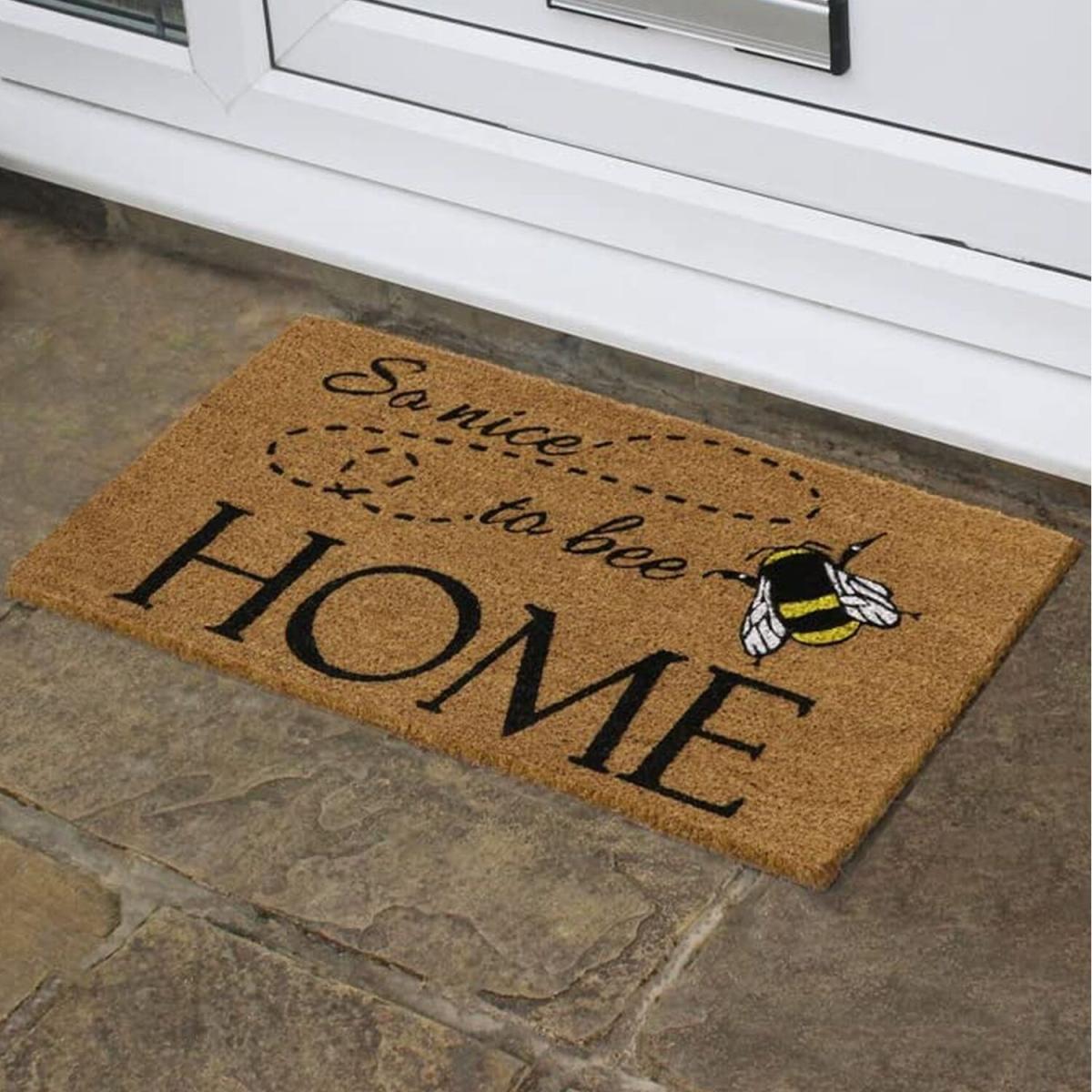 Nice To Bee Home Coir Doormat - Natural – image 1