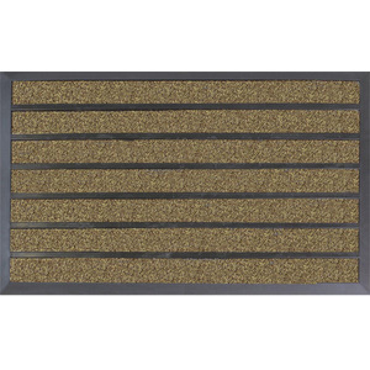 Dirt Stopper Pro Rectangular Scraper Entrance Door Mat, Beige – image 5