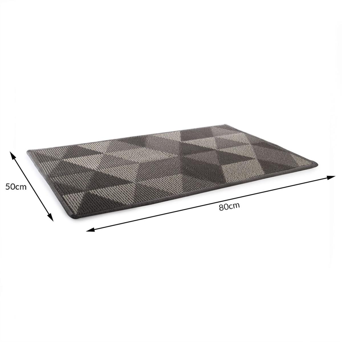 Grey Geometric Indoor Doormat - Grey – image 3