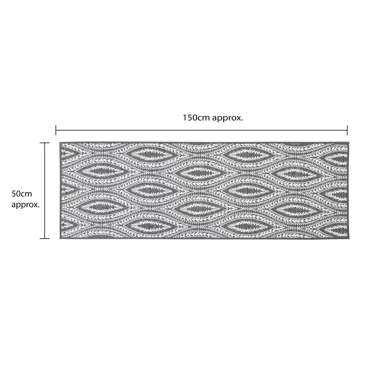 JVL Harmony Machine Washable Entrance Doormat and Runner Set - Grey – image 2