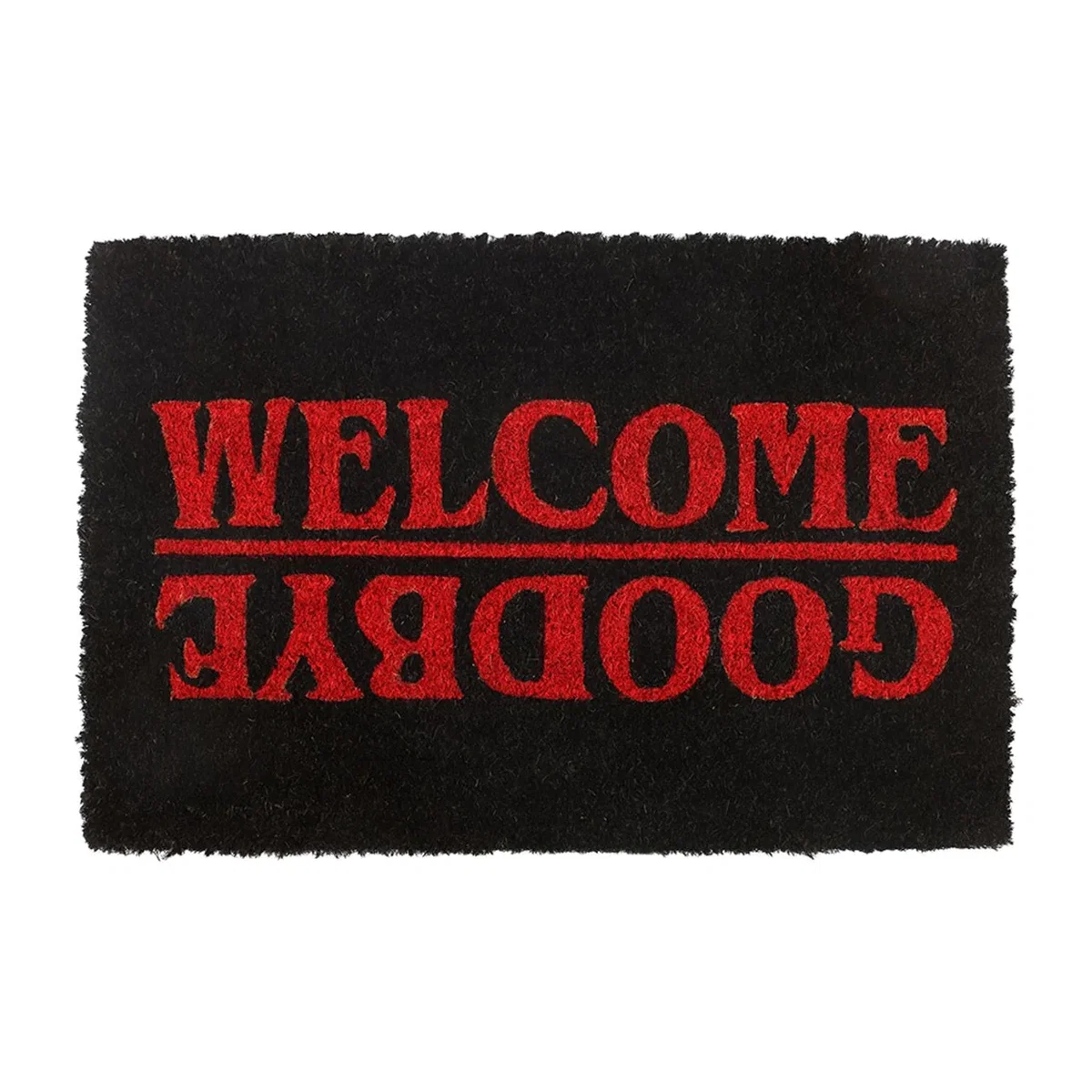 Something Different Welcome Goodbye Door Mat - Black