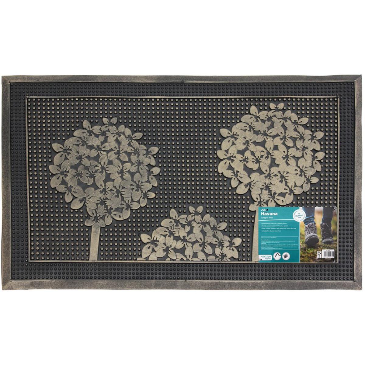 Havana Pin Tree Rubber Door Mat - Dark Brown – image 5
