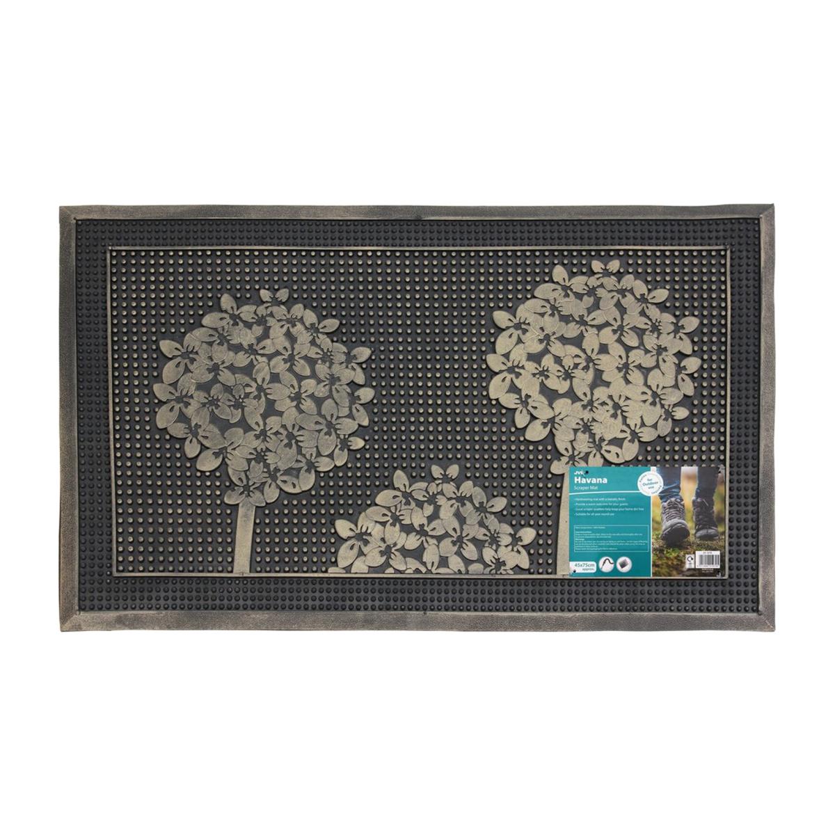 Havana Pin Tree Rubber Door Mat - Dark Brown – image 1