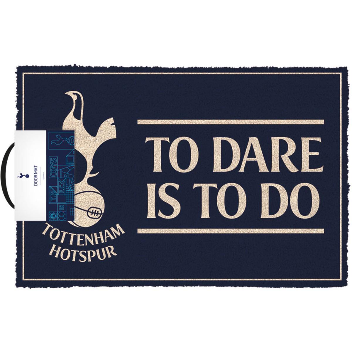 Tottenham Hotspurs FC (To Dare Is To Do) Doormat - Black – image 2