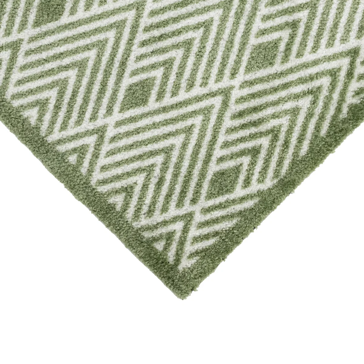 Machine Washable Mega Mat Entrance Doormat and Runner - Geo - Green – image 2