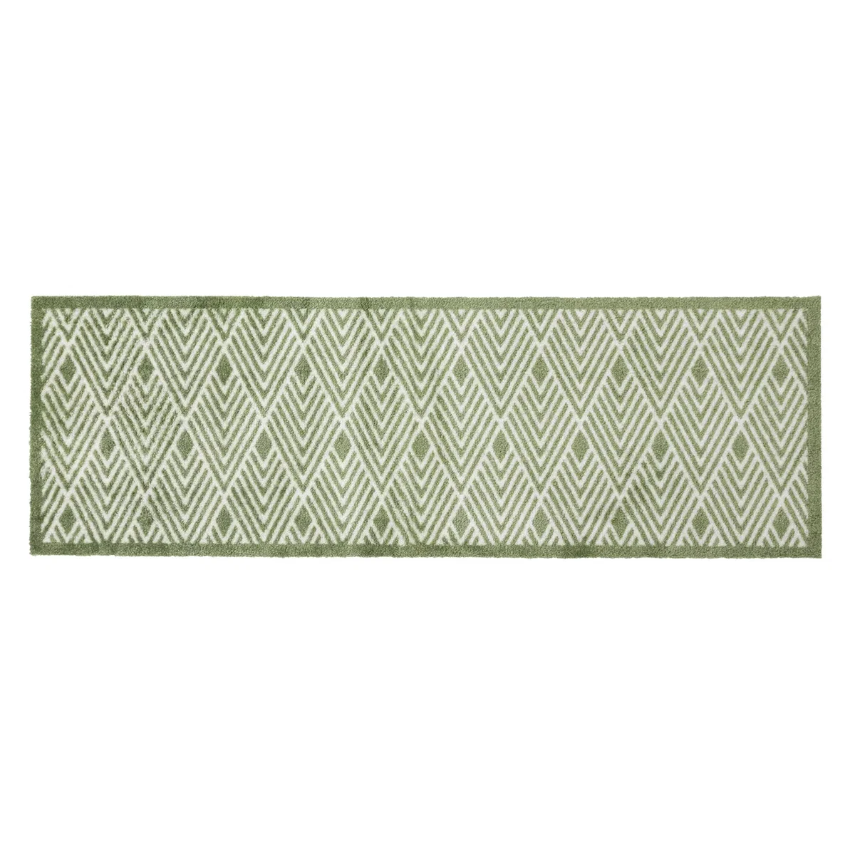 Machine Washable Mega Mat Entrance Doormat and Runner - Geo - Green – image 8