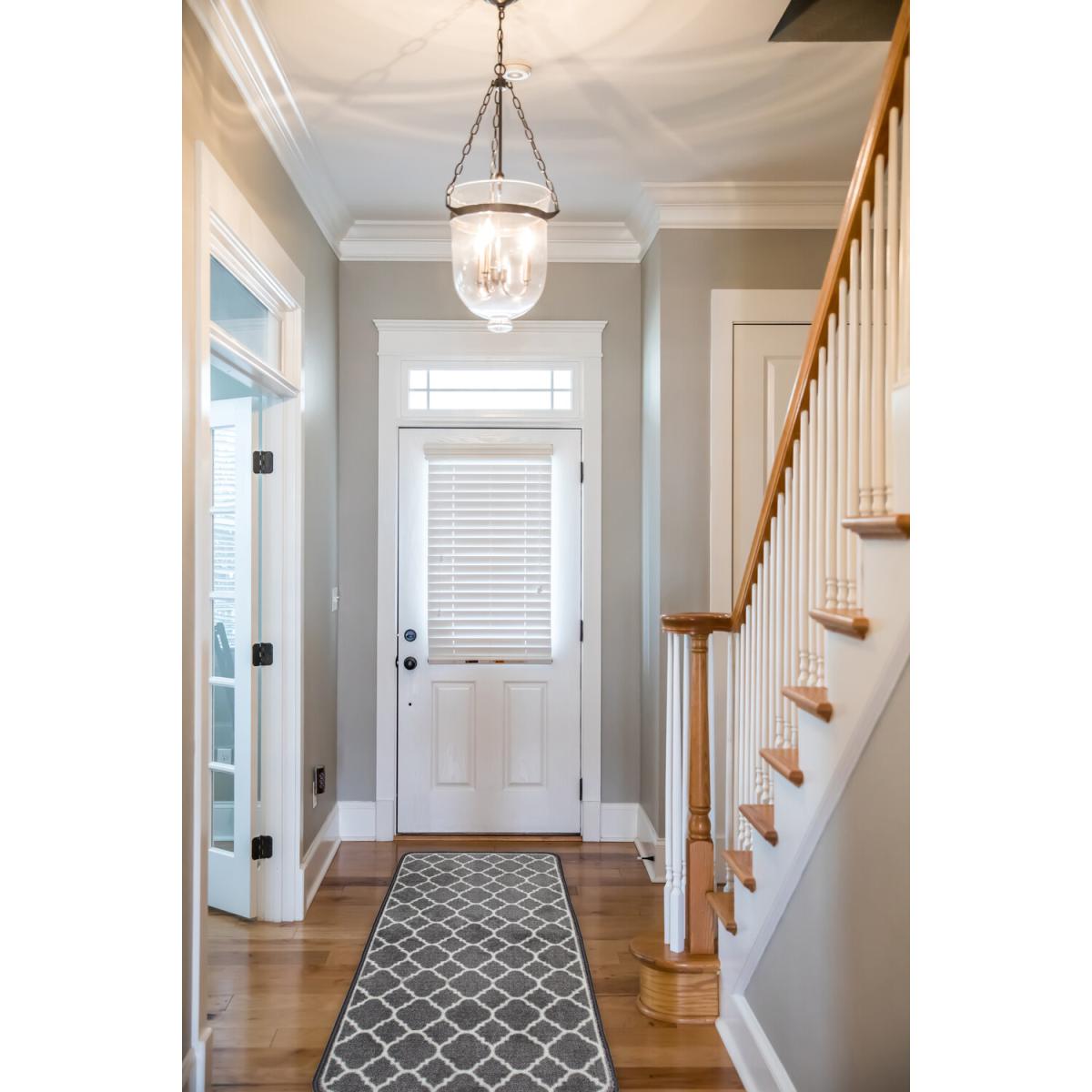 Grey Trellis Washable Runner – image 2