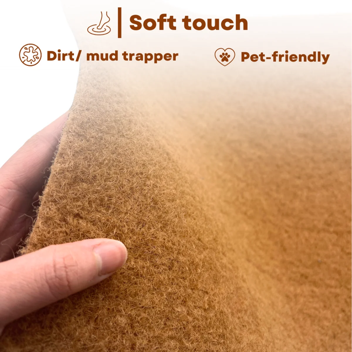 Non-Shed PVC Coir Entrance Doormat - Beige / 3.5m x 1.5m – image 6