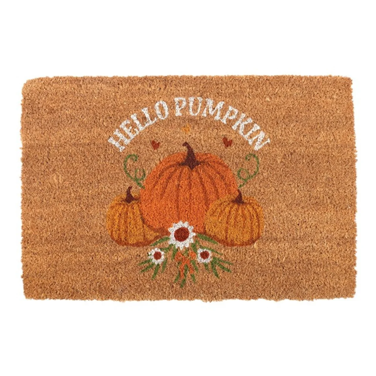 Hello Pumpkin Coir Doormat Autumn Welcome for Indoor Use - Brown – image 3