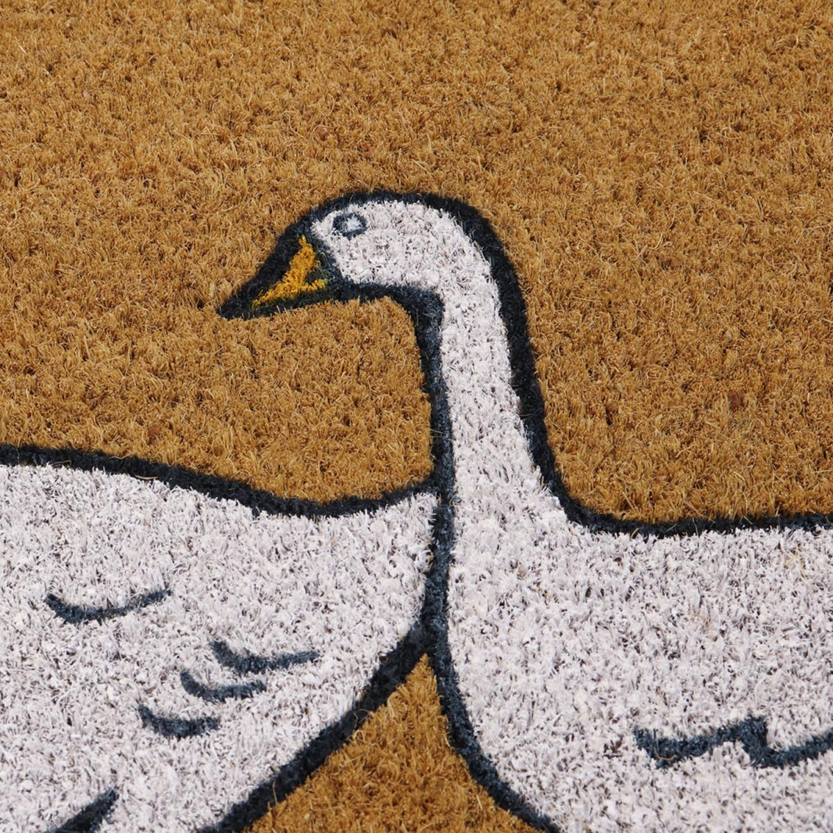 JVL Eco-Friendly Geese Door Mat - Brown – image 4