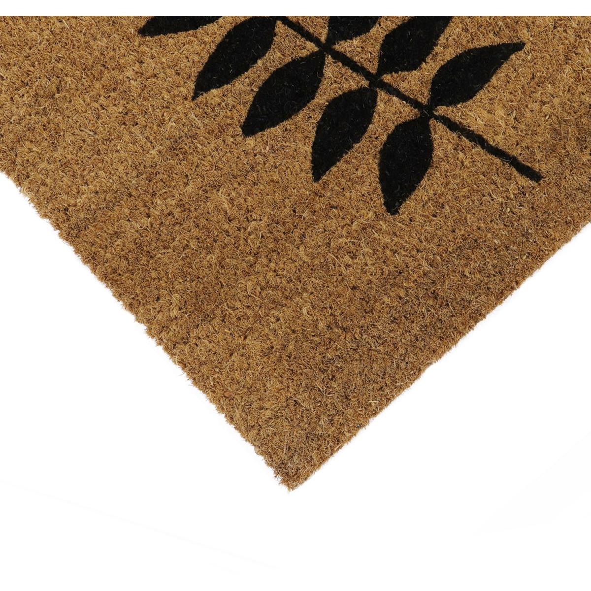 JVL Eco-Friendly Foliage Door Mat - Brown – image 2