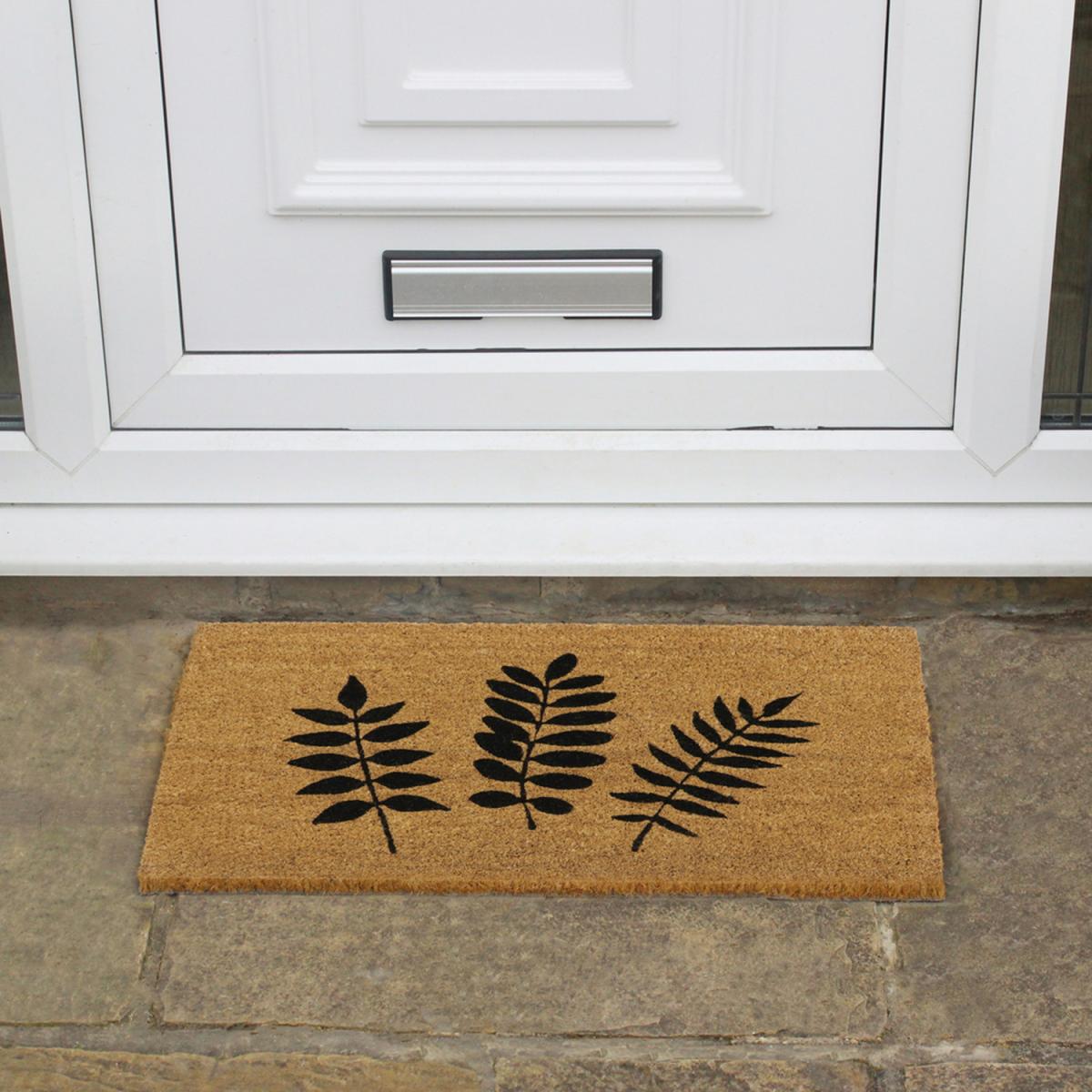 JVL Eco-Friendly Foliage Door Mat - Brown – image 5