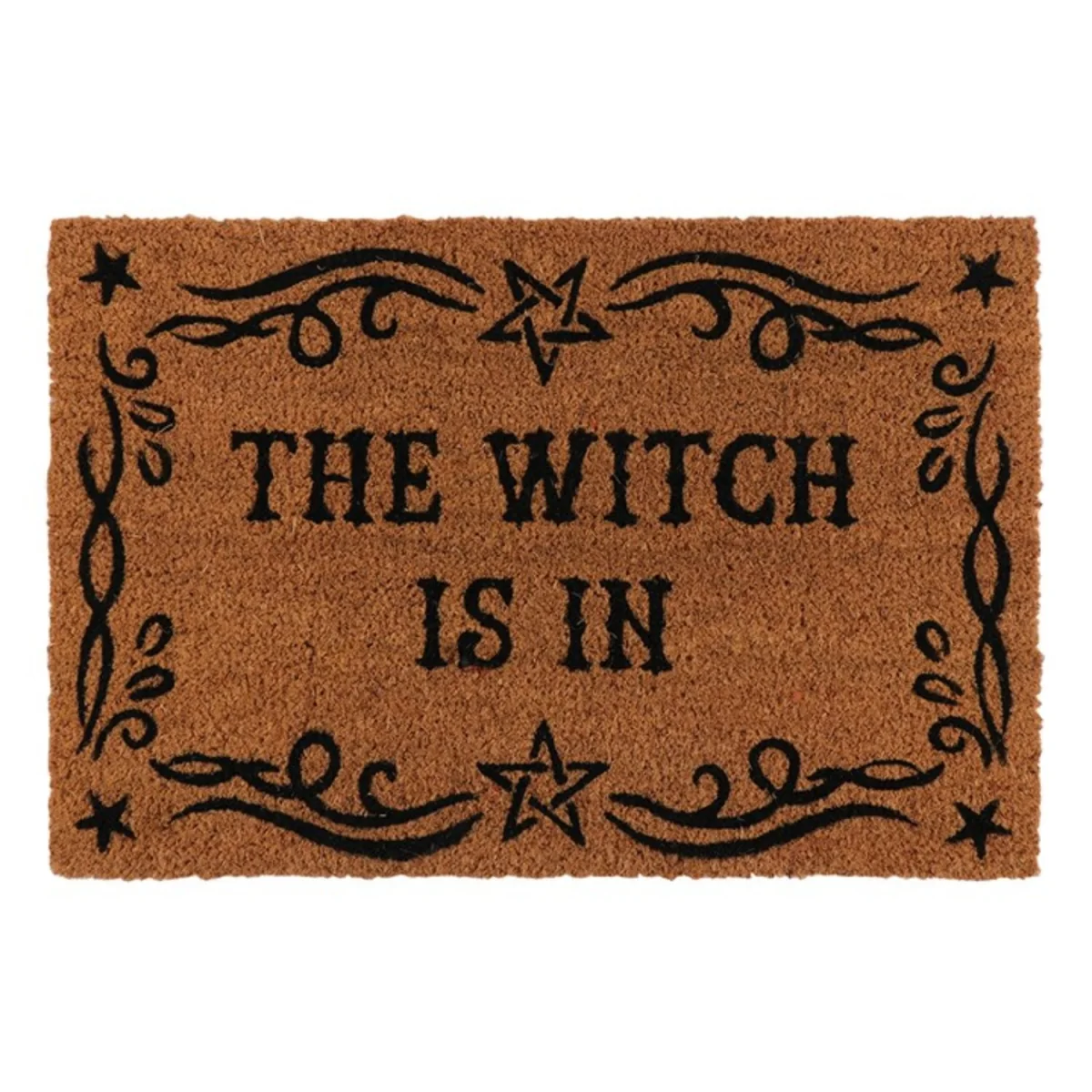 The Witch Is In Doormat Fun Front Porch Decor for Witches - Brown – image 2