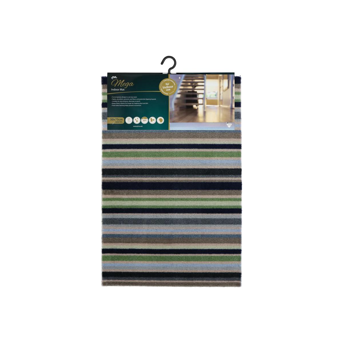 Highly Absorbent Striped Door Mat - Multicoloured – image 1