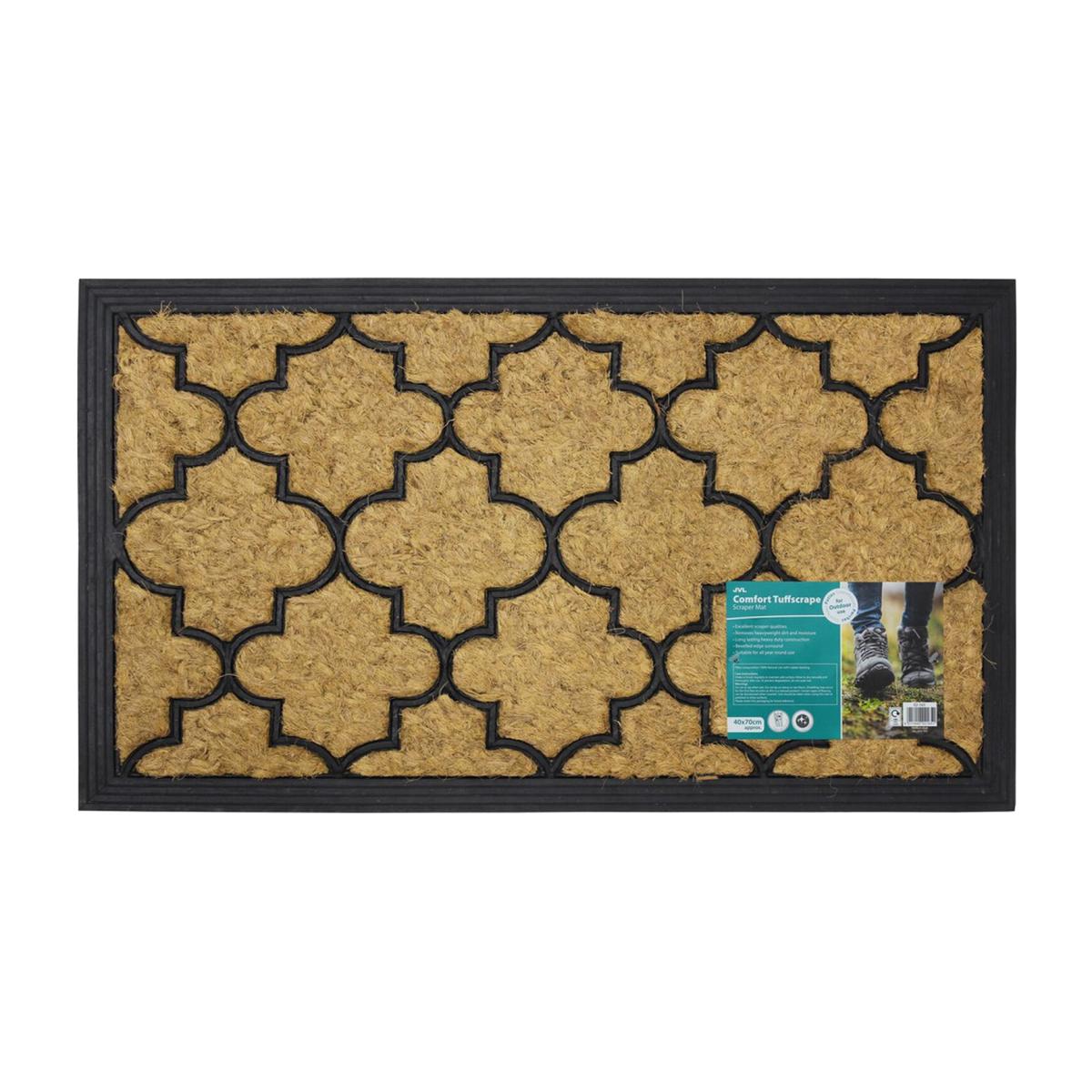 Round Pattern Comfort Scraper Entrance Rubber Door Mat – image 1