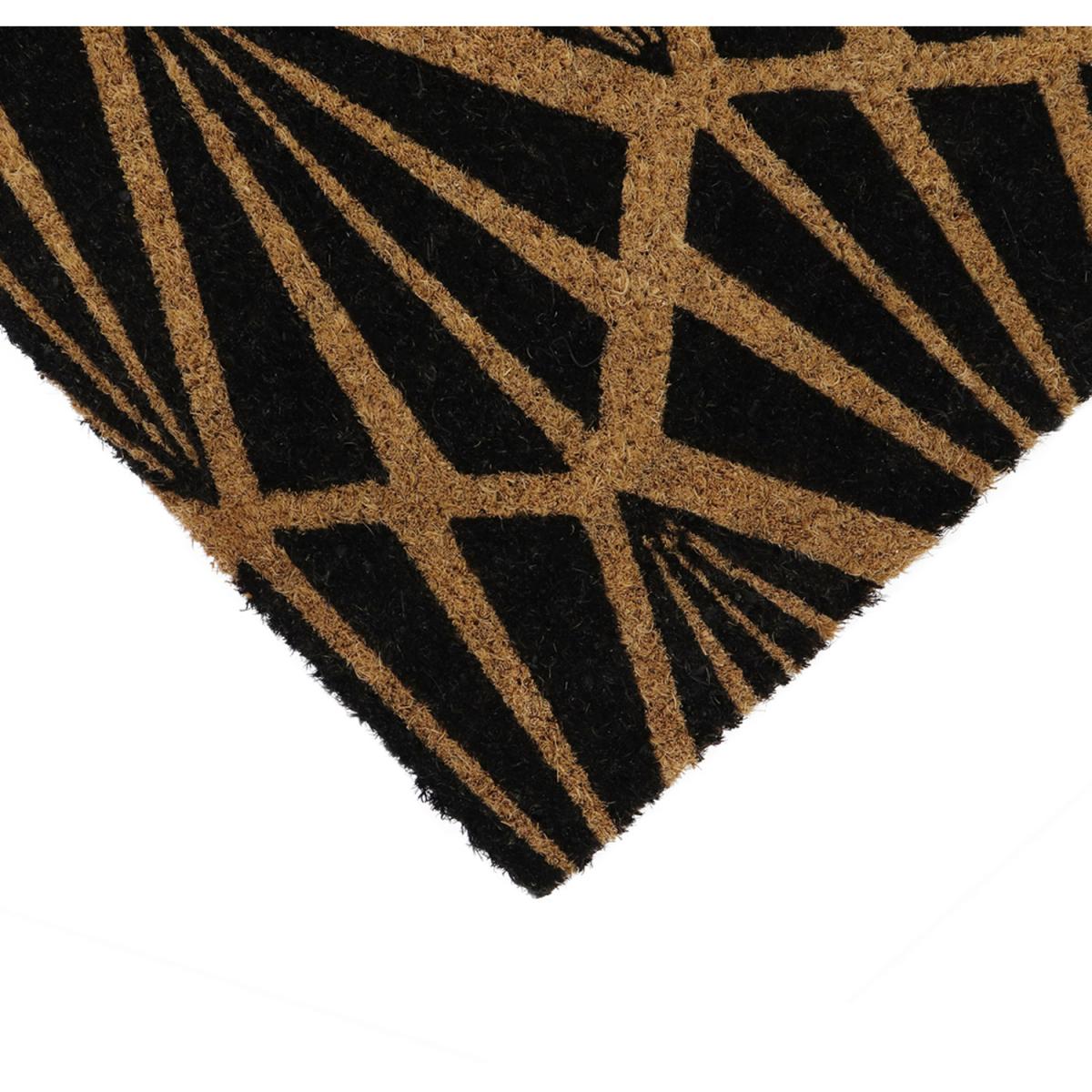 JVL Eco-Friendly Art Deco Door Mat - Brown – image 3