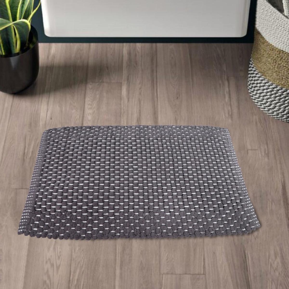 Chenille Door Mat 100% Cotton - Grey – image 3