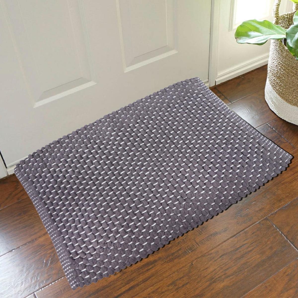 Chenille Door Mat 100% Cotton - Grey – image 1