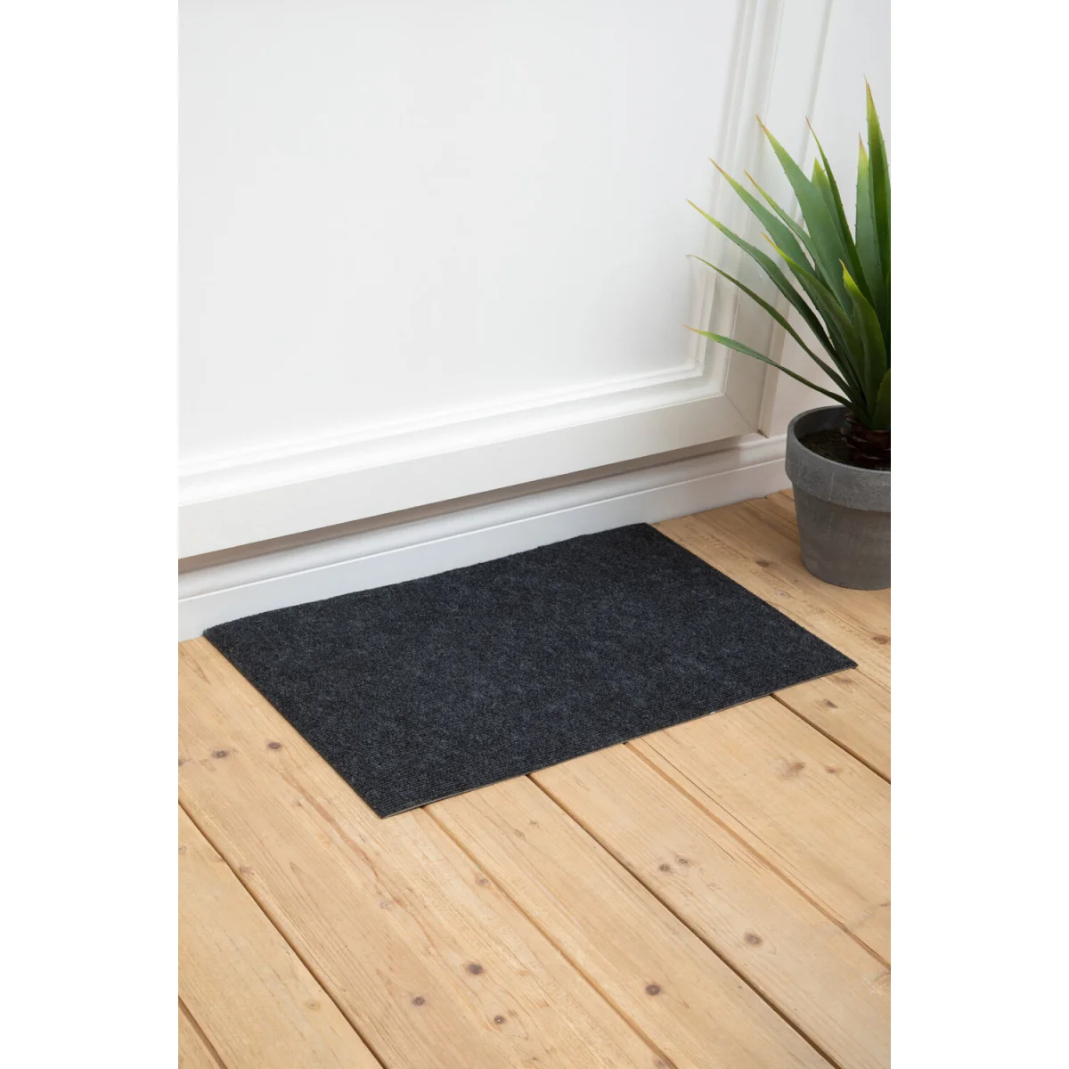 Filta Dark Grey Textured Doormat - Grey – image 2